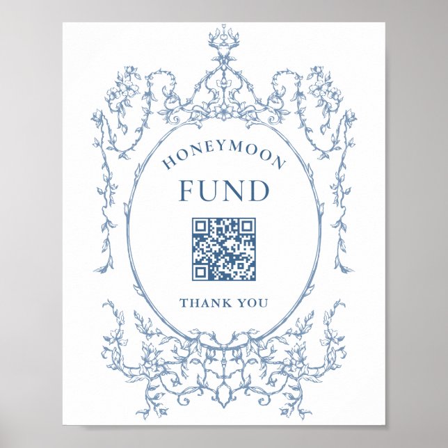 Poster Fonds de lune de miel Bleu de Dusty (Devant)
