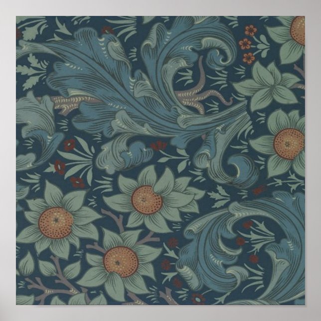 Poster Fonds d'écran Motif William Morris Orchard (Devant)