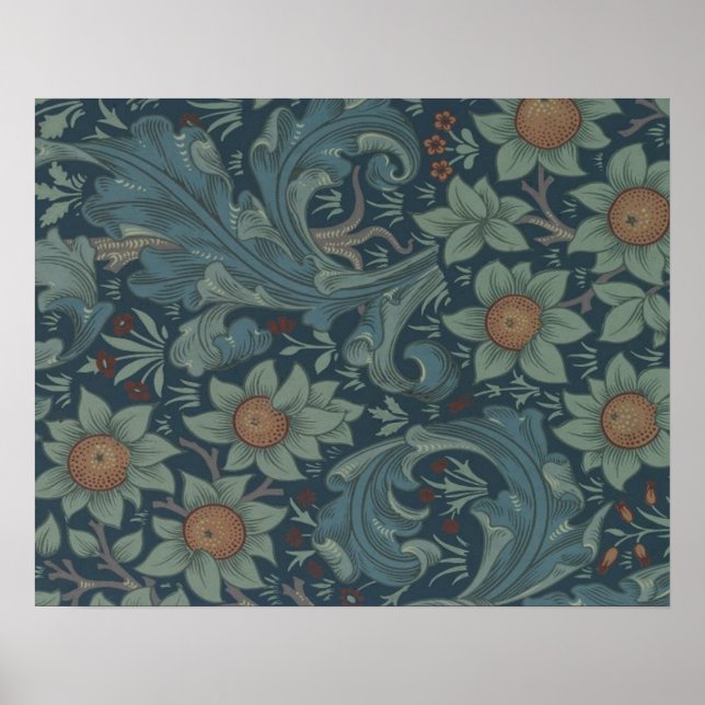 Poster Fonds d'écran Motif William Morris Orchard (Devant)
