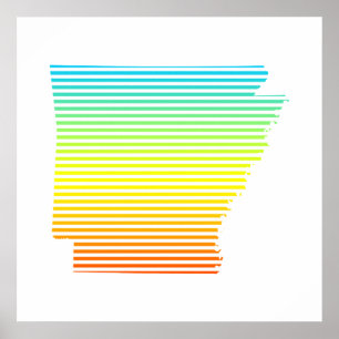 Poster fondu de refroidissement de l'arkansas