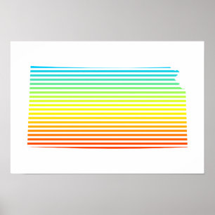 Poster fondu de refroidissement du kansas