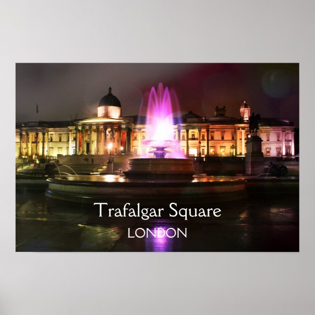 Poster Fontaine Carré Trafalgar (Devant)