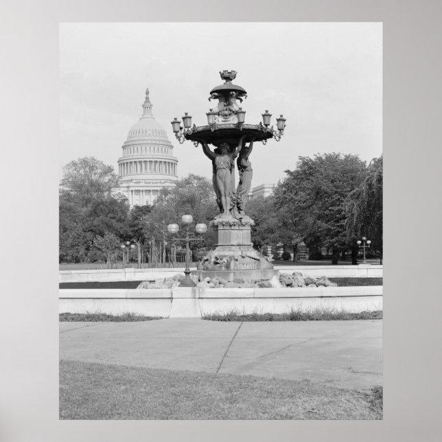 Poster Fontaine de Bartholdi (Devant)