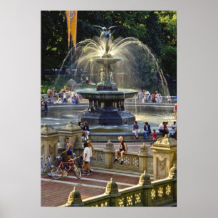 Poster Fontaine de Bethesda NYC -