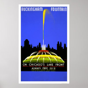 Poster Fontaine de Buckingham 1939 WPA