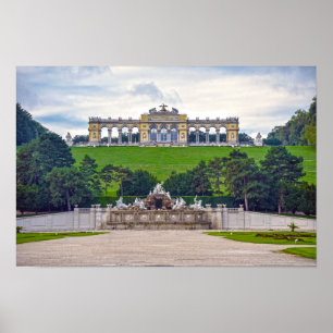 Poster Fontaine de Neptune et Gloriette, palais de Schönb