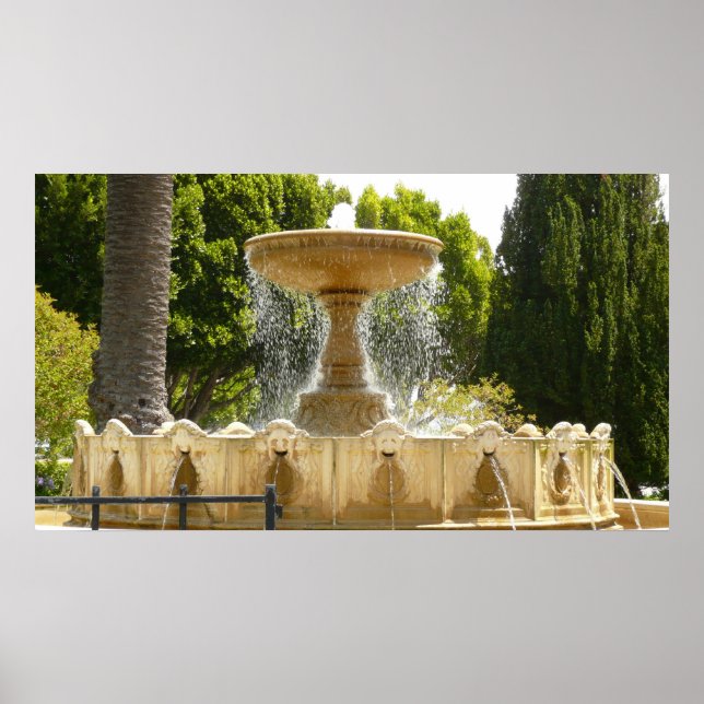Poster Fontaine de Sausalito Californie Photographie de v (Devant)