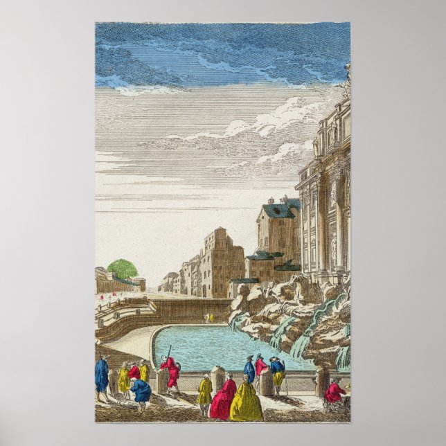 Poster Fontaine de Trevi, Rome (Devant)