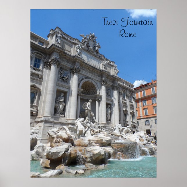 Poster Fontaine de Trevi - Rome (Devant)