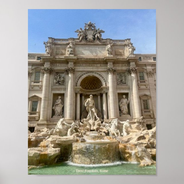 Poster Fontaine de Trevi, Rome, Italie (Devant)