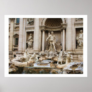 Poster Fontaine de Trevi Rome Italie