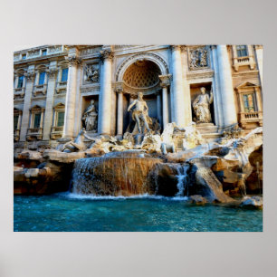 Poster Fontaine de Trevi, Rome, Italie
