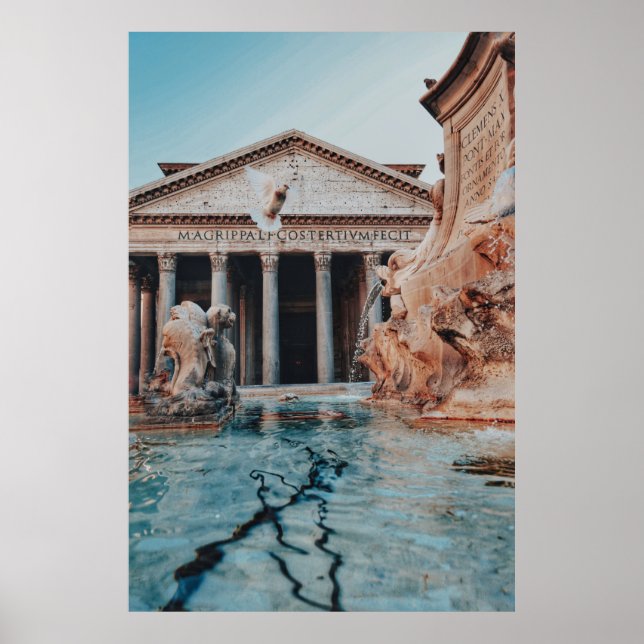 Poster Fontaine italienne (Devant)