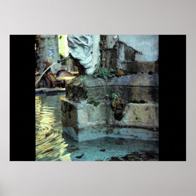 Poster Fontaine romaine, Aix-en-Provence, France (Devant)