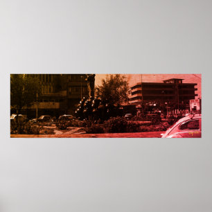 Poster Fontaine vintage Iraq bagdad