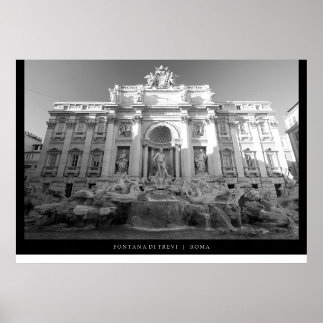 Poster Fontana di Trevi - Fontaine de Trevi (Devant)