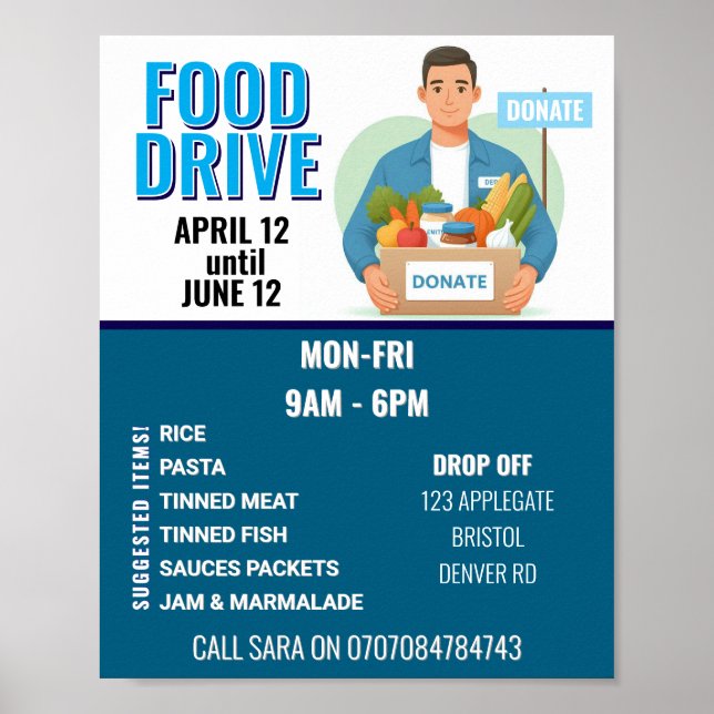 Poster Food DRIVE (Devant)