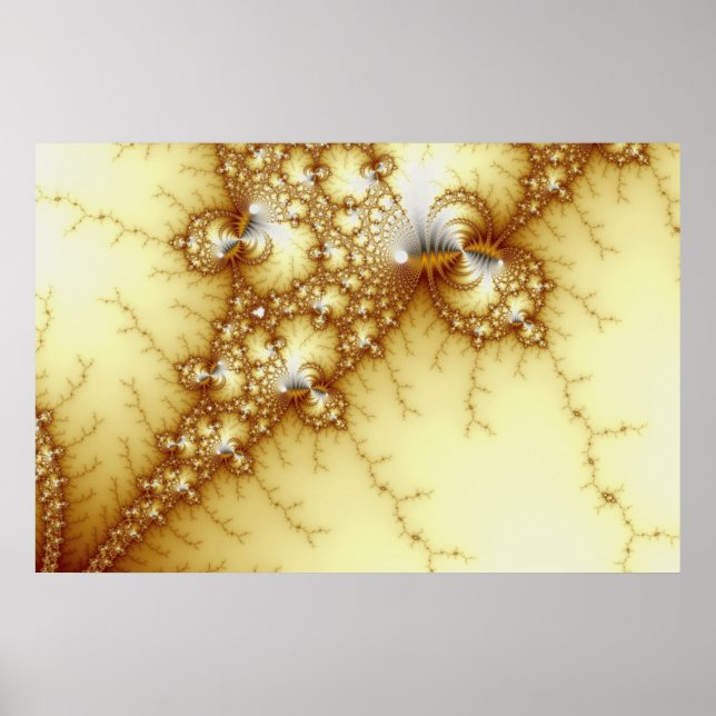 Poster Fools Gold - Art Fractal (Devant)