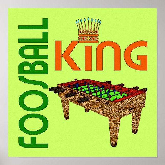 Poster Foosball King (Devant)