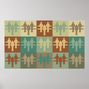Poster Foosball pop art