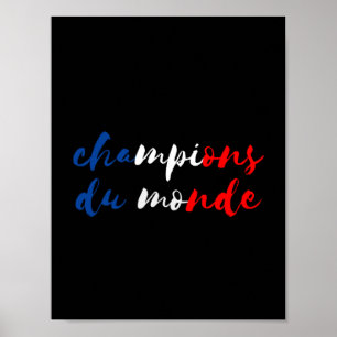 Poster foot France world champions 2018