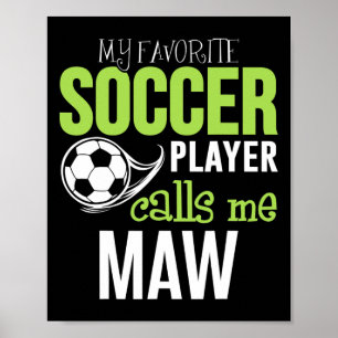 Poster Foot Maw - Mon Joueur Préféré M'appelle 