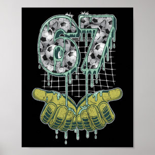 Poster Football 67 Six Seven Drôle Gen Alpha Meme _2