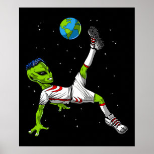 Poster Football Alien