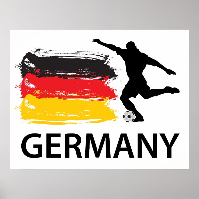 Poster Football Allemagne (Devant)