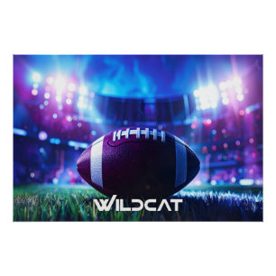 POSTER FOOTBALL AMÉRICAIN - WILDCAT
