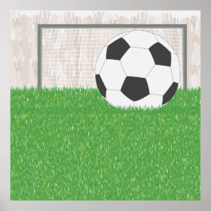 Poster Football And Goal