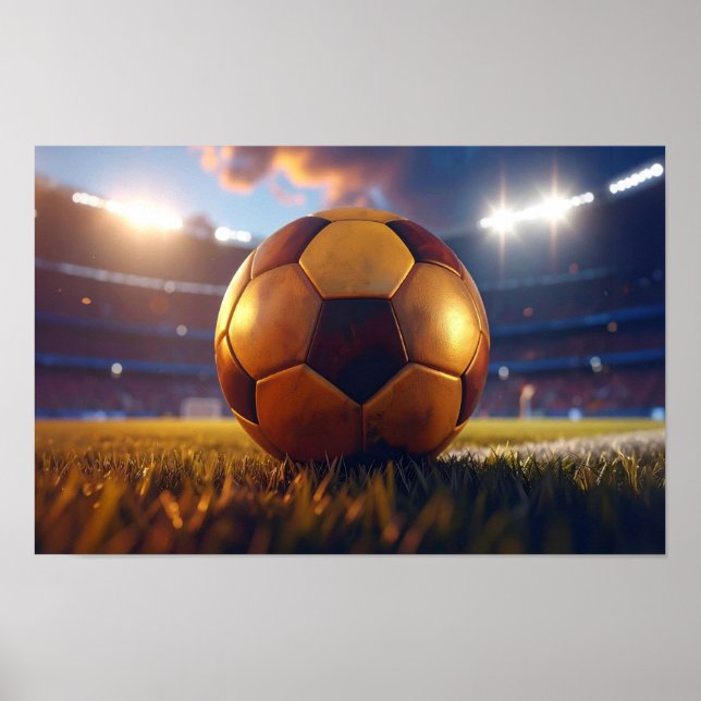 Poster Football - Balle d'or (Devant)