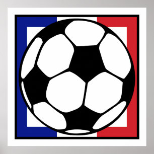 Poster football. carré français.