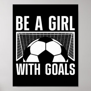 Poster Football Cool Pour Les Femmes Filles Footll Amateu