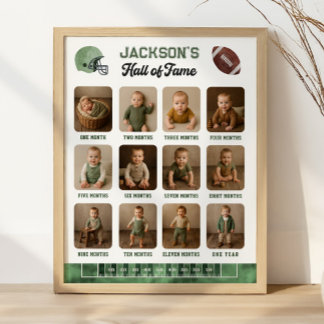 Poster Football de première année en baisse Temple de la