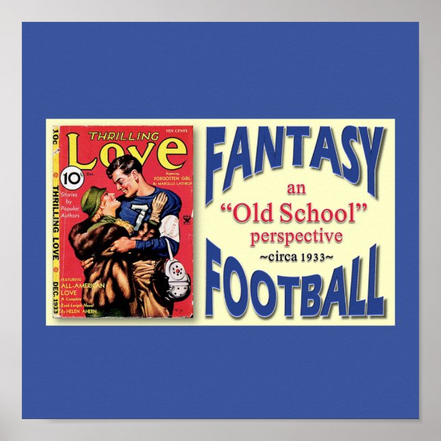 Poster Football d'Imaginaire de la vieille école (Devant)