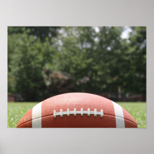 Poster Football en Herbe, Closeup