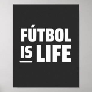 Poster football est vie, football, football, football amé