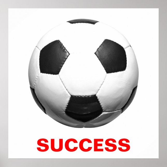 Poster Football européen : succès motivationnel (Devant)