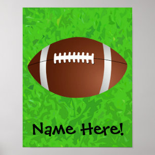 Poster Football Field Junior Varsity