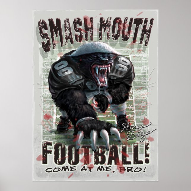 Poster Football Honey Badger (Devant)