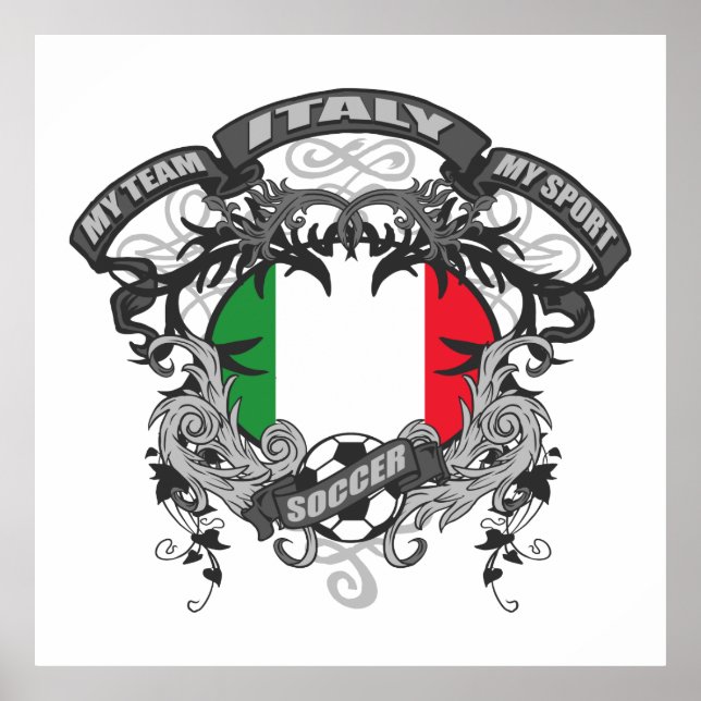 Poster Football Italie (Devant)