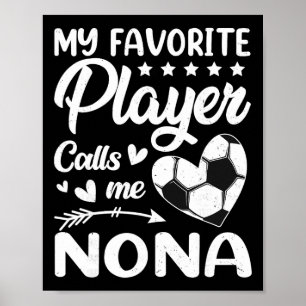 Poster Football Mon Joueur Favori M'appelle Nona
