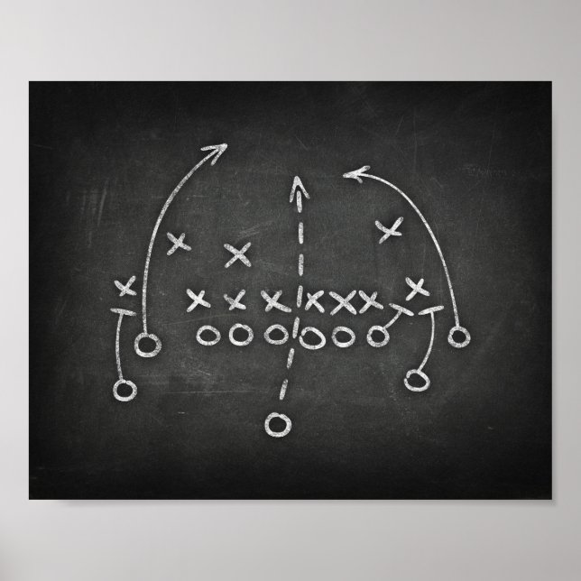 Poster Football Party PLAYBOOK IV Signal Chalk Imprimer (Devant)