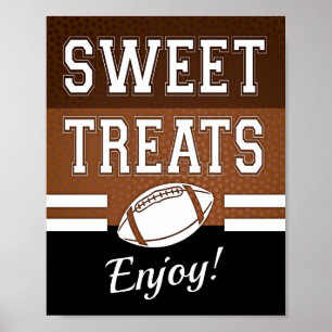 Poster Football Party SWEET TRAITÉS PROFITER! Signer impr