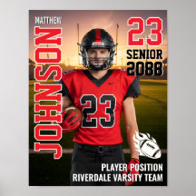 Football Team Senior MVP Player Photo Gift Sports