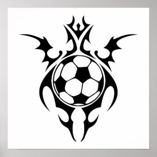 Poster football tribal