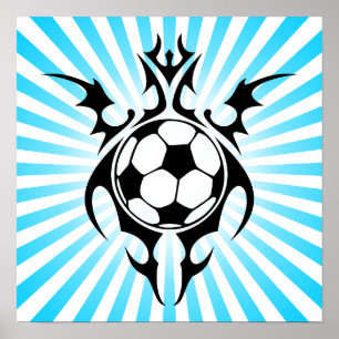 Poster football tribal