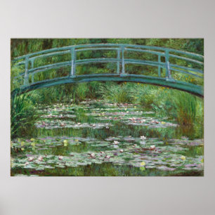 Poster Footbridge Claude Monet Art français