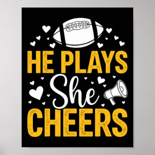 Poster Footll And Cheer Maman Cheerleading Mère Footll _5